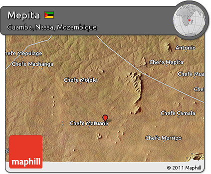 Satellite 3D Map of Mepita