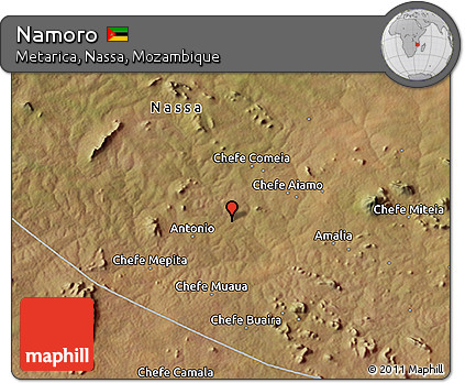 Satellite 3D Map of Namoro