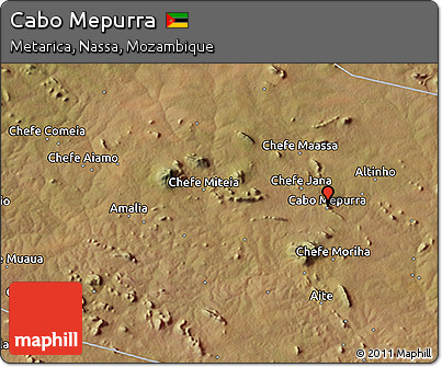 Satellite 3D Map of Cabo Mepurra