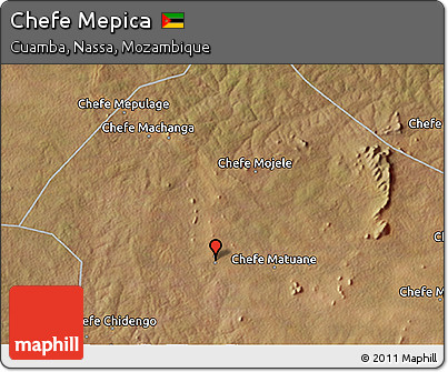 Satellite 3D Map of Chefe Mepica