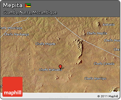 Satellite 3D Map of Mepita
