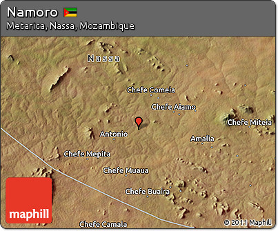 Satellite 3D Map of Namoro