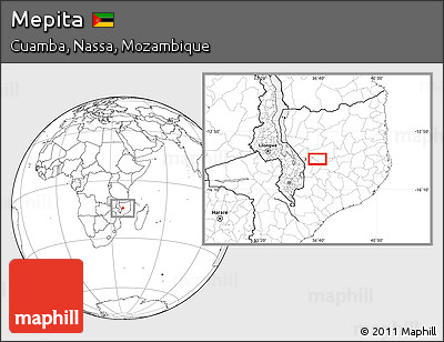 Blank Location Map of Mepita