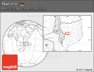 Blank Location Map of Netoro
