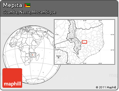 Blank Location Map of Mepita