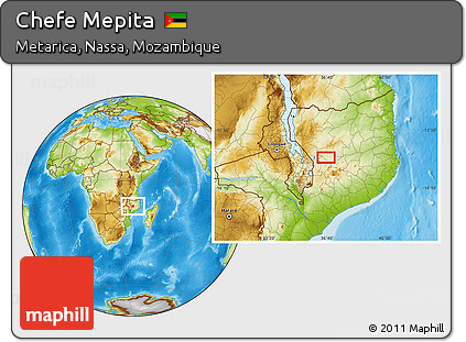 Physical Location Map of Chefe Mepita