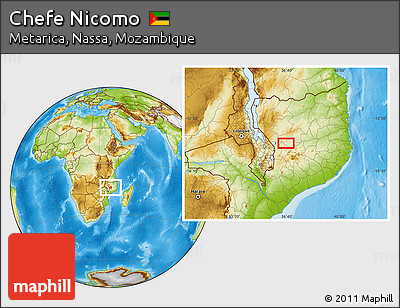 Physical Location Map of Chefe Nicomo