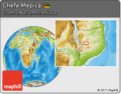 Physical Location Map of Chefe Mepica
