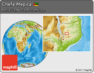 Physical Location Map of Chefe Mepita