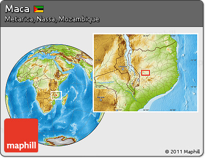 Physical Location Map of Maca