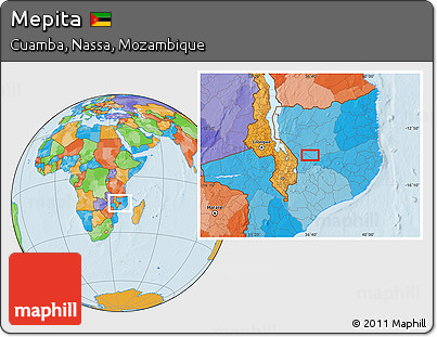 Political Location Map of Mepita