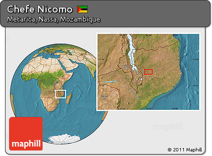 Satellite Location Map of Chefe Nicomo