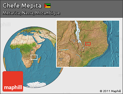 Satellite Location Map of Chefe Mepita