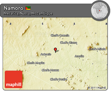 Physical Map of Namoro