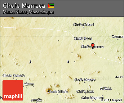 Physical Map of Chefe Marraca