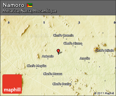 Physical Map of Namoro