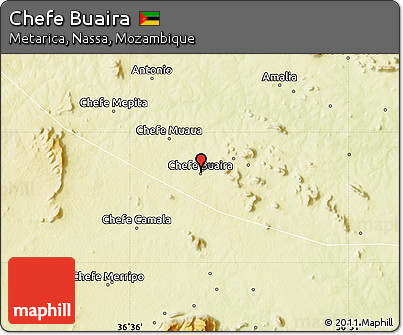Physical Map of Chefe Buaira