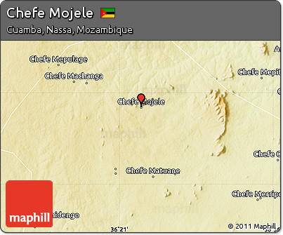 Physical Map of Chefe Mojele