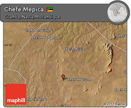 Satellite Map of Chefe Mepica