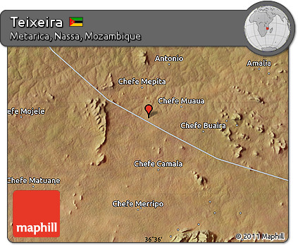 Satellite Map of Teixeira