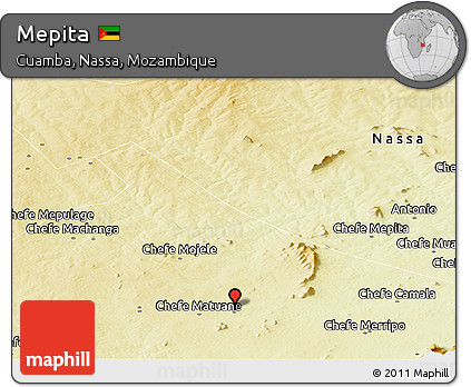 Physical Panoramic Map of Mepita