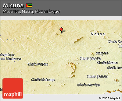 Physical Panoramic Map of Micuna