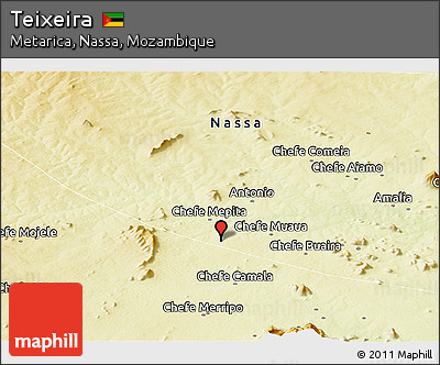 Physical Panoramic Map of Teixeira