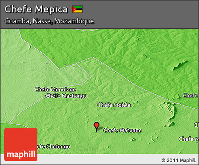 Political Panoramic Map of Chefe Mepica