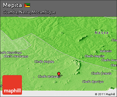 Political Panoramic Map of Mepita