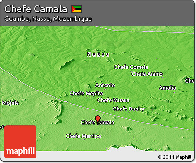 Political Panoramic Map of Chefe Camala