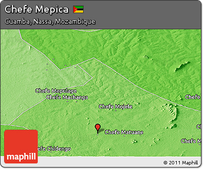 Political Panoramic Map of Chefe Mepica