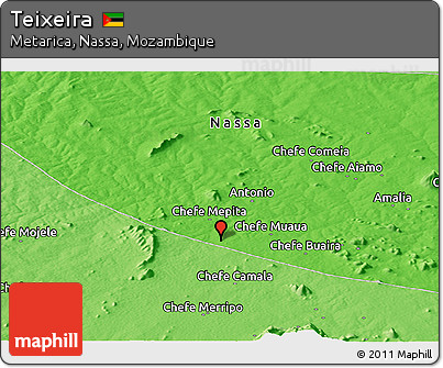 Political Panoramic Map of Teixeira
