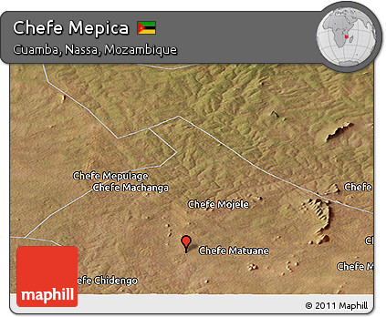 Satellite Panoramic Map of Chefe Mepica