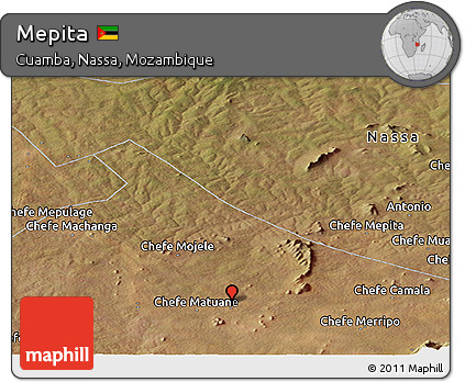 Satellite Panoramic Map of Mepita