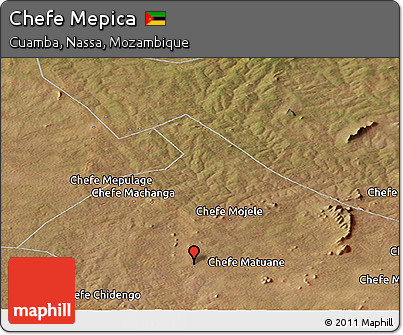 Satellite Panoramic Map of Chefe Mepica