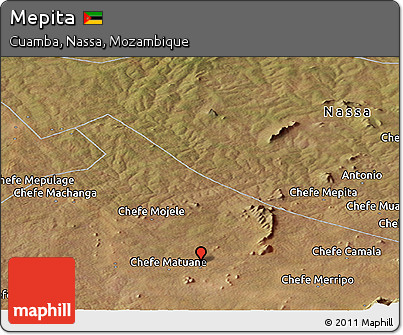 Satellite Panoramic Map of Mepita