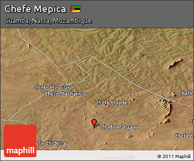 Satellite Panoramic Map of Chefe Mepica