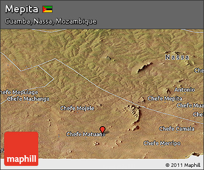 Satellite Panoramic Map of Mepita