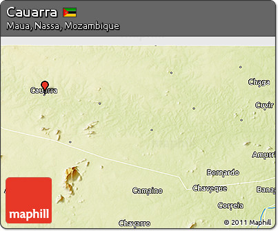 Physical 3D Map of Cauarra