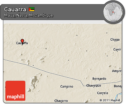 Shaded Relief 3D Map of Cauarra