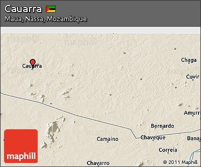 Shaded Relief 3D Map of Cauarra