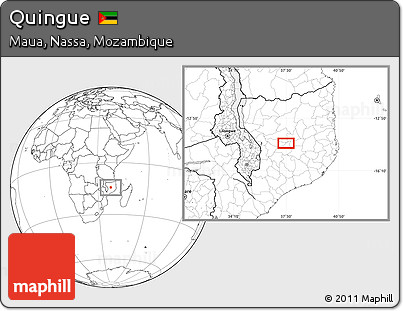 Blank Location Map of Quingue