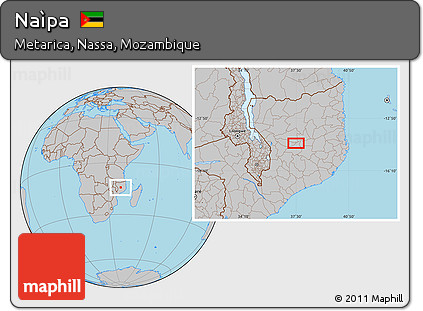 Gray Location Map of Naìpa