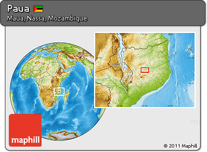 Physical Location Map of Paua