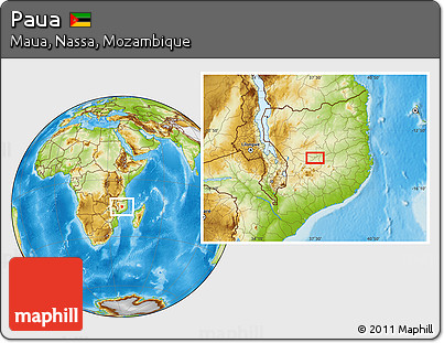 Physical Location Map of Paua