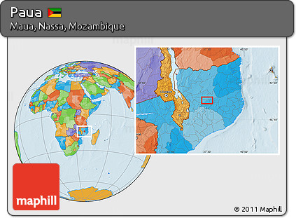 Political Location Map of Paua