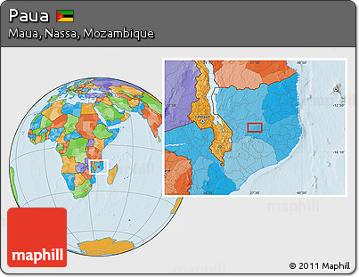 Political Location Map of Paua