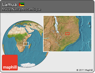 Satellite Location Map of Lâmua