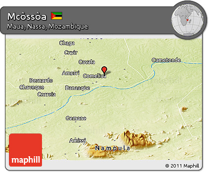 Physical Panoramic Map of Mcôssôa