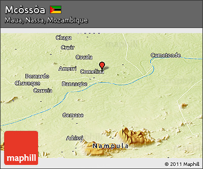 Physical Panoramic Map of Mcôssôa